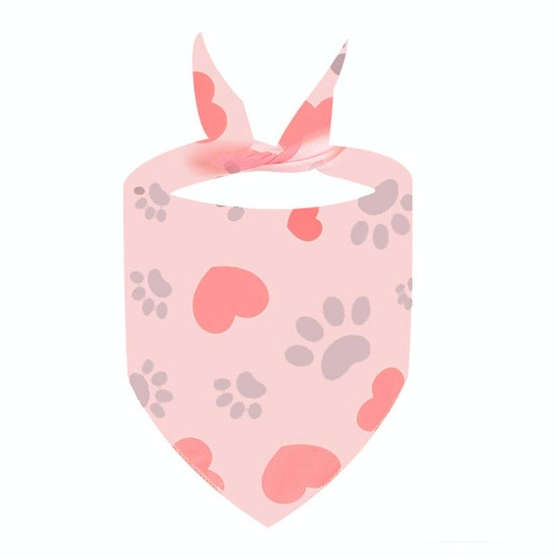 Cute Pet Triangle Towel Bib Cartoon Cats And Dogs Drool Towel Scarf - 04