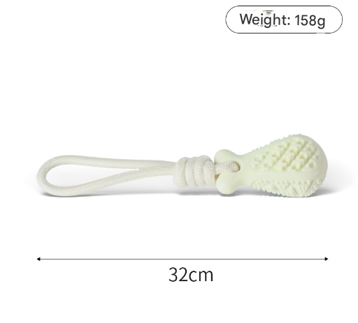 Red Single Drop of Water Durable Cotton Rope Dog Toy Set (3-Pack) - Chew, Tug & Treat Dispensing Ball for Dental Health