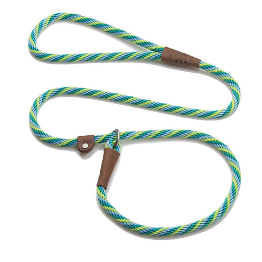 Mendota British Style Slip Leash - Length 1/2in x 4ft(13mm x 1.2m) - Twist - Seafoam