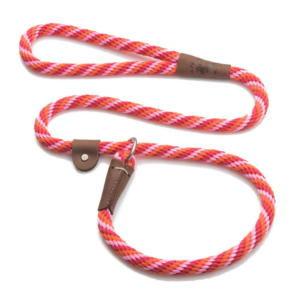Mendota British Style Slip Leash - Length 1/2in x 4ft(13mm x 1.2m) - Twist - Taffy
