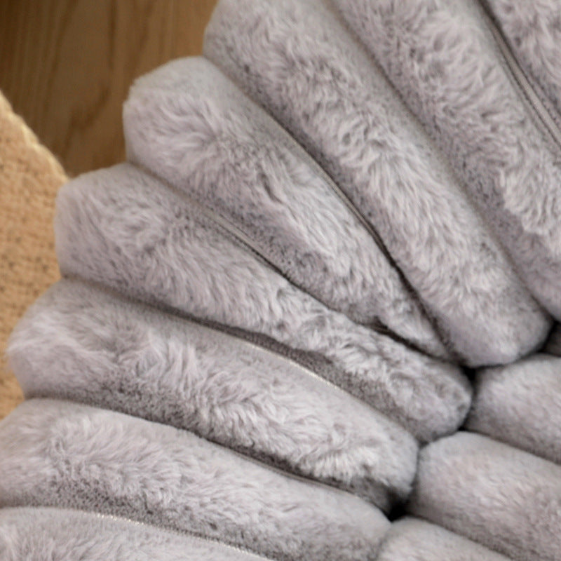 Purple Plush Pet Bed - 40cm Round Dog & Cat Mat, Cozy PP Cotton Filled, Comfortable Pet Supplies