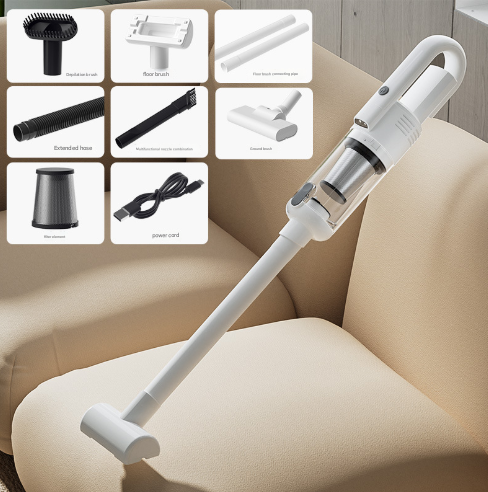 Long Version Versatile Cordless Stick & Handheld Vacuum Cleaner - High Suction for Pet Hair, Multi-Surface Use, USB Rechargeable