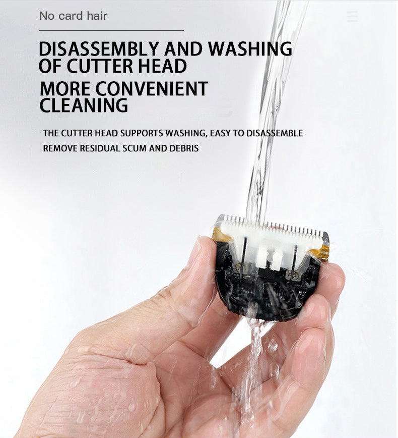 Professional Pet Grooming Hair Clipper Kit - Rechargeable, Low Noise, with Ceramic Blades & 5-Speed Adjustment(gold)