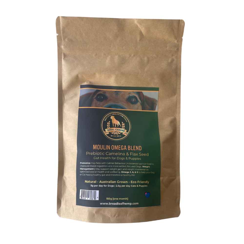 The Moulin for Dogs | Canine Prebiotic & Omega Supplement For Gut Health 150g [Free Shipping]